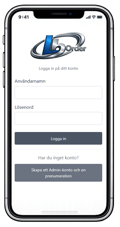 LbOrder i en Iphone