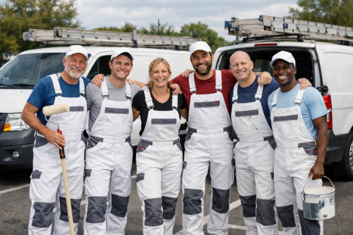 Glada målare